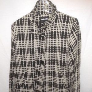 Knit Black/White multi Check Jacket